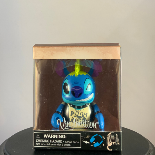 Disney Vinylmation Punk Rock Stitch window box front