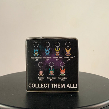 Characters available in the Kidrobot Dunny Justice League vinyl keychain blind box