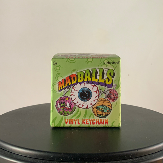 Front of the Kidrobot Madballs Series vinyl keychain blind box