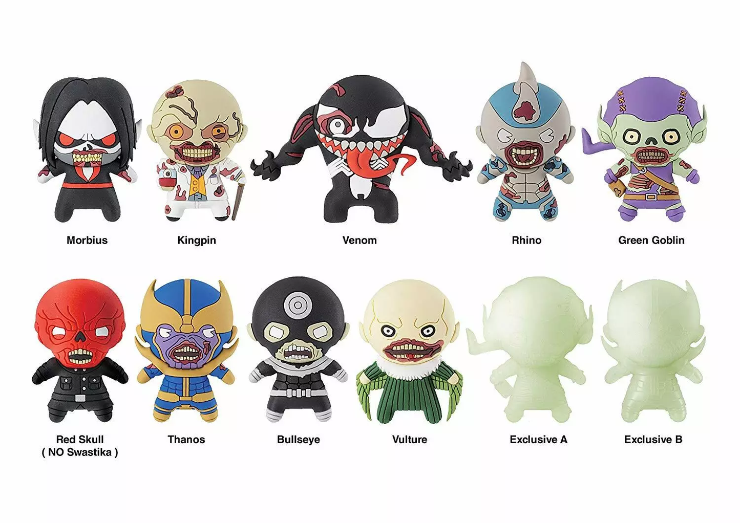 Marvel Zombie Villain Collectors Keyring